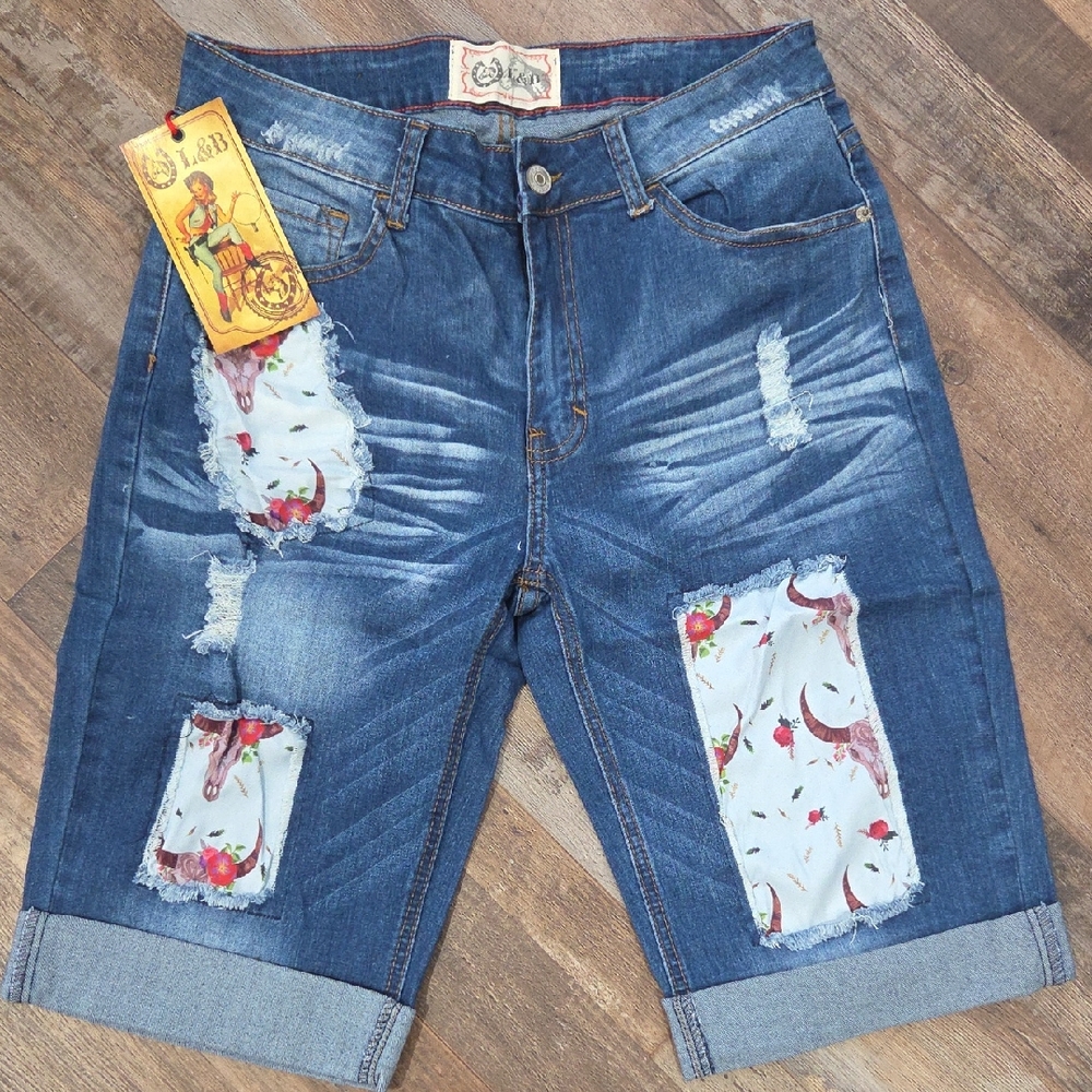 L&B Blue Denim with Orange Stitching